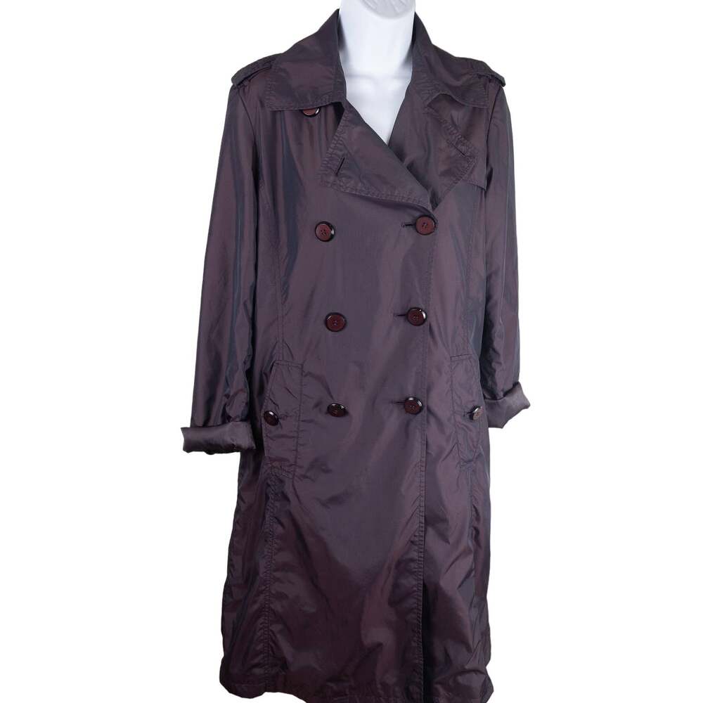 Ellen Tracy Purple Rain Trench Coat Small